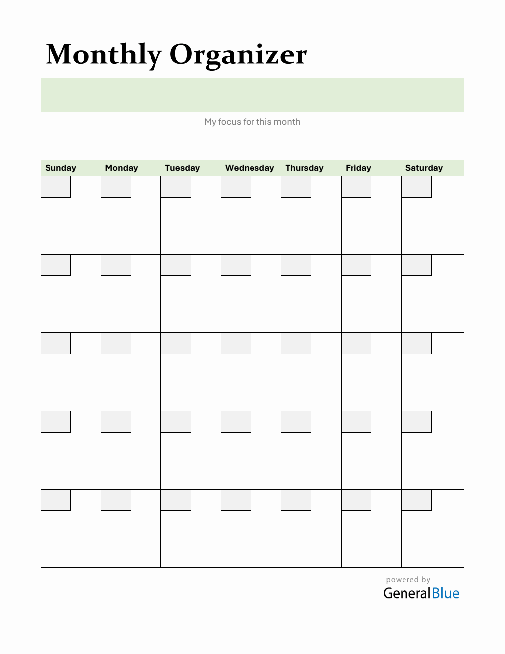 Free At-a-Glance Monthly Planner (PDF)