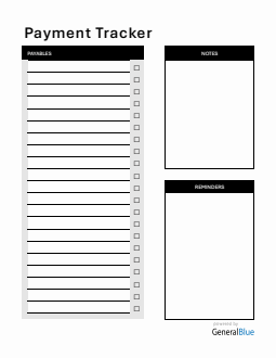 Customizable Bill Payment Tracker in Word