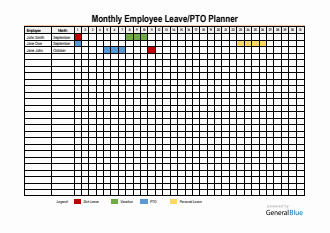 Free Employee Leave Tracker - Easy to Customize in Word