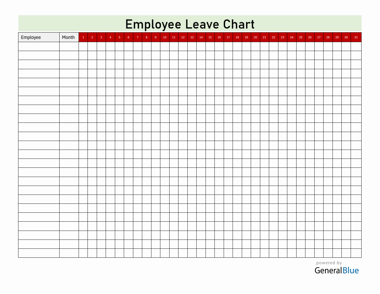 Free Employee Leave Tracker - Easy to Download in PDF