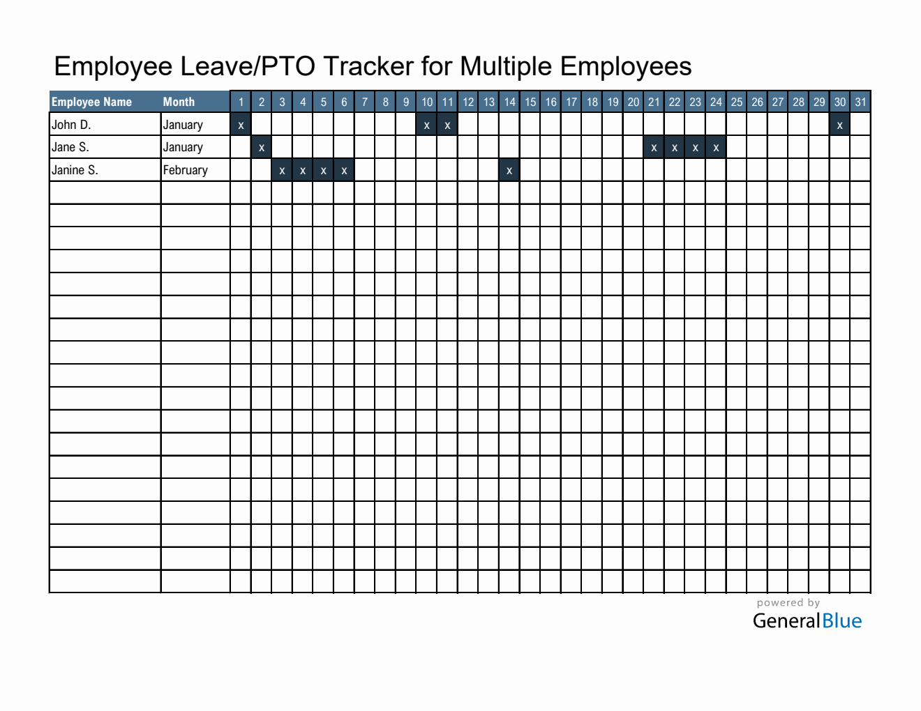 Free Employee Leave Tracker - Easy to Download in Excel
