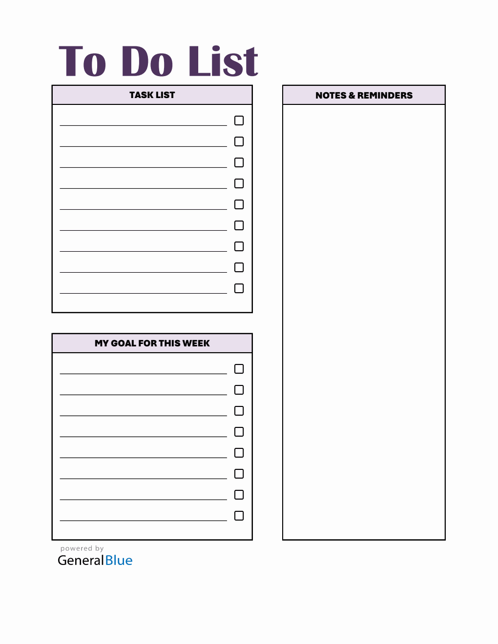 Free To Do List Template - Simple in Excel