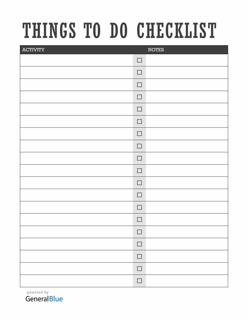 Free Printable To Do List Template (Word Version)